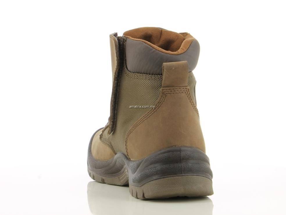 SAFETY JOGGER SHOE RUSH (WITH ZIPPER) BROWN